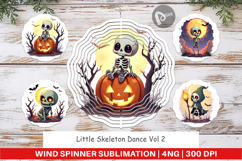 Wind Spinner Halloween Skeleton Dance Product Image 1