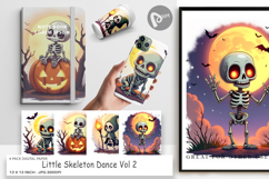 Digital Paper Halloween Skeleton Dance Product Image 1