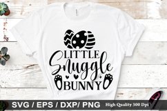 Little Snuggle bunny SVG - Easter Dog Design Product Image 1