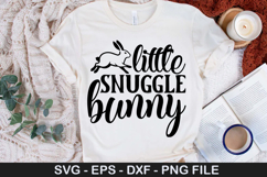 Little snuggle bunny - Easter SVG Design Product Image 1
