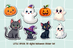 Little Spooks - 50 Cute Halloween Digital Sticker Set | Product Image 3