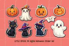 Little Spooks - 50 Cute Halloween Digital Sticker Set | Product Image 4