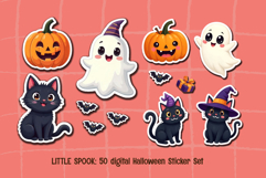 Little Spooks - 50 Cute Halloween Digital Sticker Set | Product Image 5