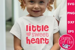 Little Sweetheart Svg | Kids Valentine Svg | Valentine Shirt Product Image 1