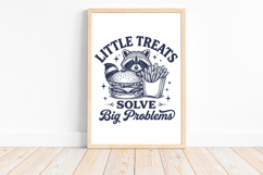 Little Treats Solve Big Problems SVG,Funny Raccoon Design Product Image 3