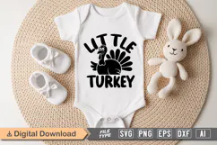 Little Turkey SVG | Baby SVG | Newborn SVG Product Image 1