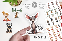 Little Tyrant Canine Quotes Sticker Product Image 1