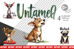 Little Tyrant Canine Quotes Sublimation Product Image 1