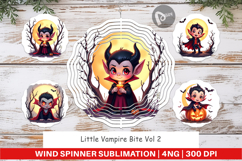 Wind Spinner Halloween Vampire Bite Product Image 1