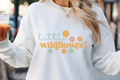 Little wildflower SVG, Baby Quotes SVG Product Image 1