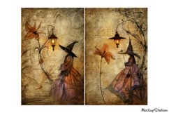 Witch Junk Journal Printable Half Pages | Halloween Design Product Image 2