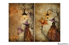 Witch Junk Journal Printable Half Pages | Halloween Design Product Image 3