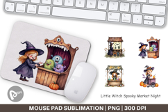 Mouse Pad Witch Market Night Product Image 1