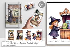 Digital Paper Witch Market Night Product Image 1