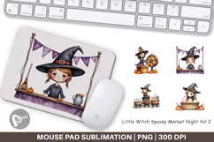 Mouse Pad Witch Market Night Product Image 1
