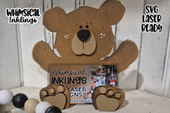 Little Bear Business Card or Note Holder Laser SVG Product Image 1