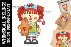 Little Christmas Annie Sublimation Clipart Product Image 1