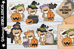 Little Halloween Bears Clipart For Sublimation and Crafting Product Image 1