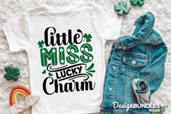 Little Miss Lucky Charm, Kids St Patrick's Quote Product Image 1