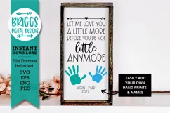 Mother's Day Handprint Sign SVG | Cute Mother's Day Gift Ide Product Image 1