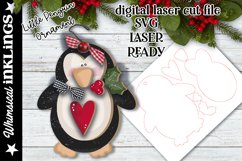 Little Penguin Ornament SVG For Laser Cutting Product Image 1