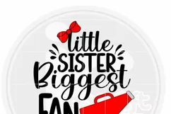 Cheer Sister Svg-Little Sister Biggest Fan Svg - Cheer Svg Product Image 2