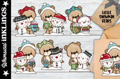 Little Snowman Bears Clipart For Sublimation and Crafting Product Image 1