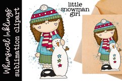 Little Snowman Girl Sublimation Product Image 1
