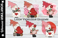 Little Valentine Gnomes-Love Sublimation Clipart Product Image 1