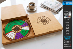 Liturgical Calendar Wheel Laser Cut | Christian Calendar SVG Product Image 1