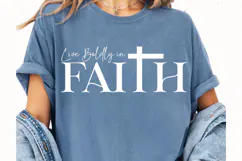 Live Boldly in Faith SVG Product Image 3