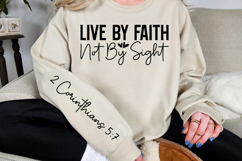 Live by faith not by sight Sleeve SVG Design Product Image 3