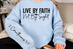 Live by faith not by sight Sleeve SVG Design Product Image 2