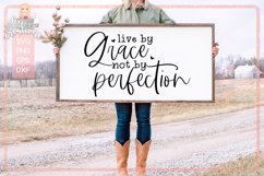 Live by Grace Not Perfection - Christian svg Product Image 4