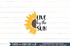 Live by the Sun | Sunflower SVG Product Image 3