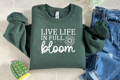 Live life in full bloom SVG, Positive vibes SVG Product Image 3