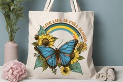 Live Life In Full Bloom Sublimation PNG Product Image 3