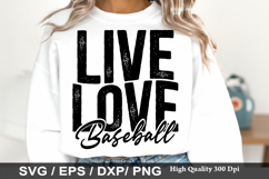 Baseball SVG Design - Live Love Baseball Product Image 5
