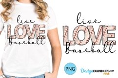 Live Love Baseball Sublimation