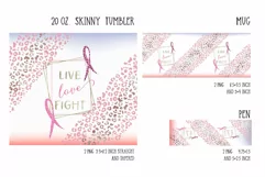live love fight sublimation design for tumbler and mug and pen
