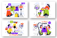 10 Influencer Live Shopping Illustration Product Image 2