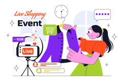 10 Influencer Live Shopping Illustration Product Image 4