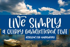 LIVE SIMPLY EMBROIDERY FONT Product Image 1