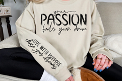 Live with purpose chase your dreams Sleeve Svg Design Product Image 3