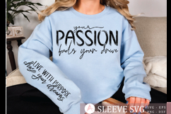 Live with purpose chase your dreams Sleeve Svg Design Product Image 1