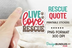Live Love Rescue, Animal Adoption Png, Rescue Pet Png Product Image 1