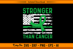 Stronger Than Cancer Liver Cancer Awareness SVG File Product Image 1