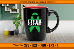 Liver Cancer Awareness Green Ribbon SVG File Product Image 3