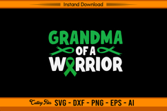 Grandma of a Warrior Liver Cancer Awareness SVG File Product Image 1
