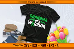 Grandma of a Warrior Liver Cancer Awareness SVG File Product Image 2